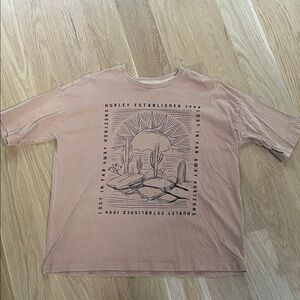 Hurley Women's Tan Desert Graphic Tee